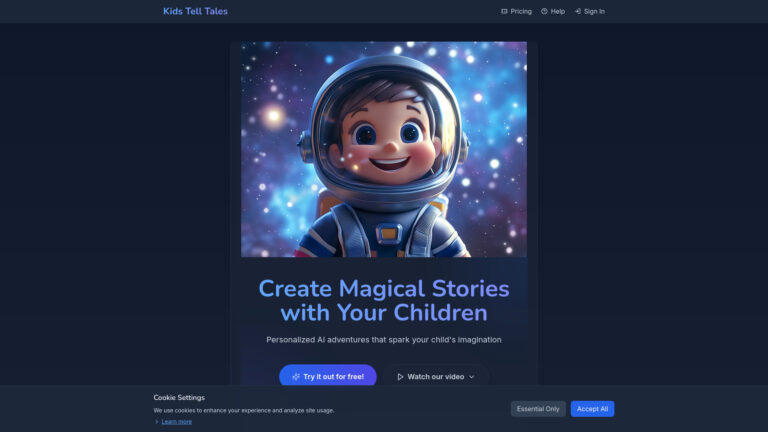 Free Kids Tell Tales AI Tool Review