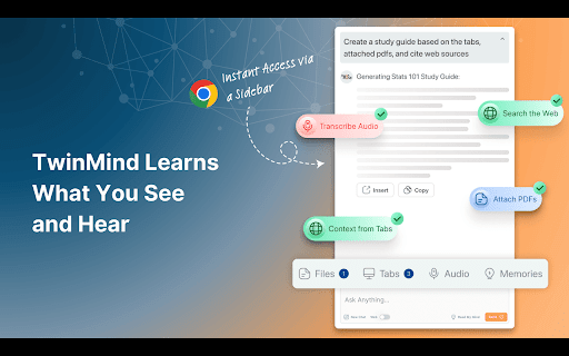 TwinMind ai chrome extension logo