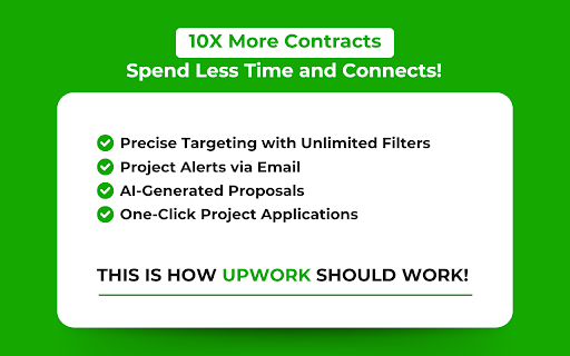 Upwork Project Finder ai chrome extension