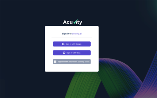 Acuvity ai chrome extension logo