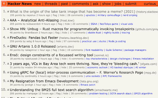 Hacker News AI Tag Navigator ai chrome extension logo