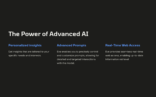 Eve AI ai chrome extension