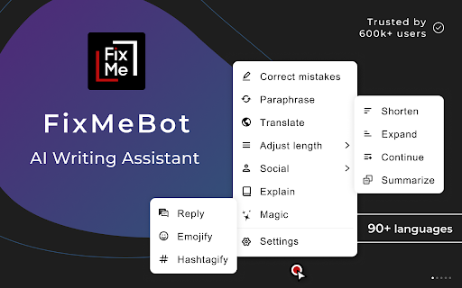 FixMeBot ai chrome extension logo