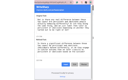 WriteSharp ai chrome extension logo