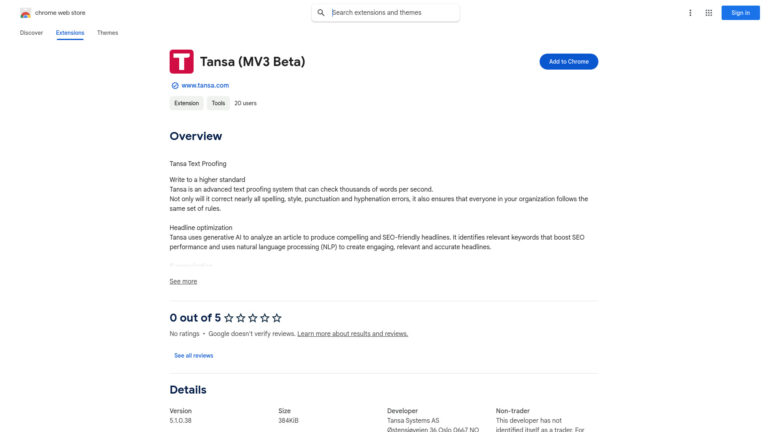 Powerful Tansa AI Chrome Extension AI Tool Review