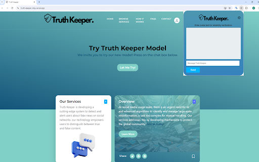 Truth Keeper ai chrome extension logo