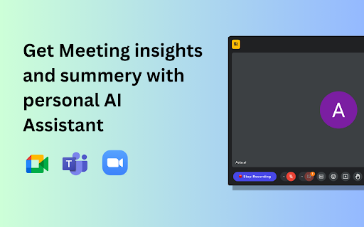Acta AI ai chrome extension