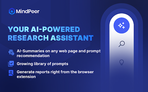 MindPeer Research Assistant ai chrome extension logo