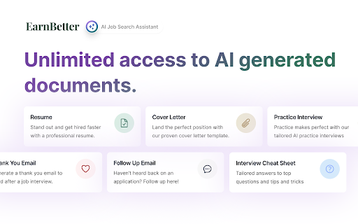 EarnBetter ai chrome extension