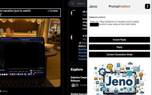 Jeno ai chrome extension logo