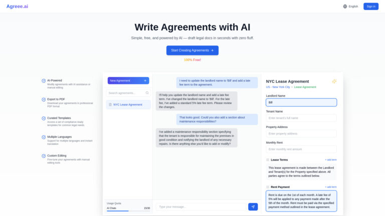Innovative Agreee.ai AI Tool Review