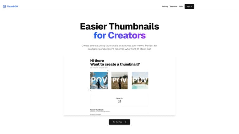 Trending Thumbgo AI Tool Review