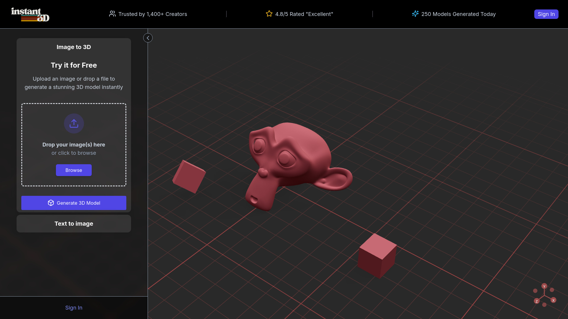 Instant 3D AI logo