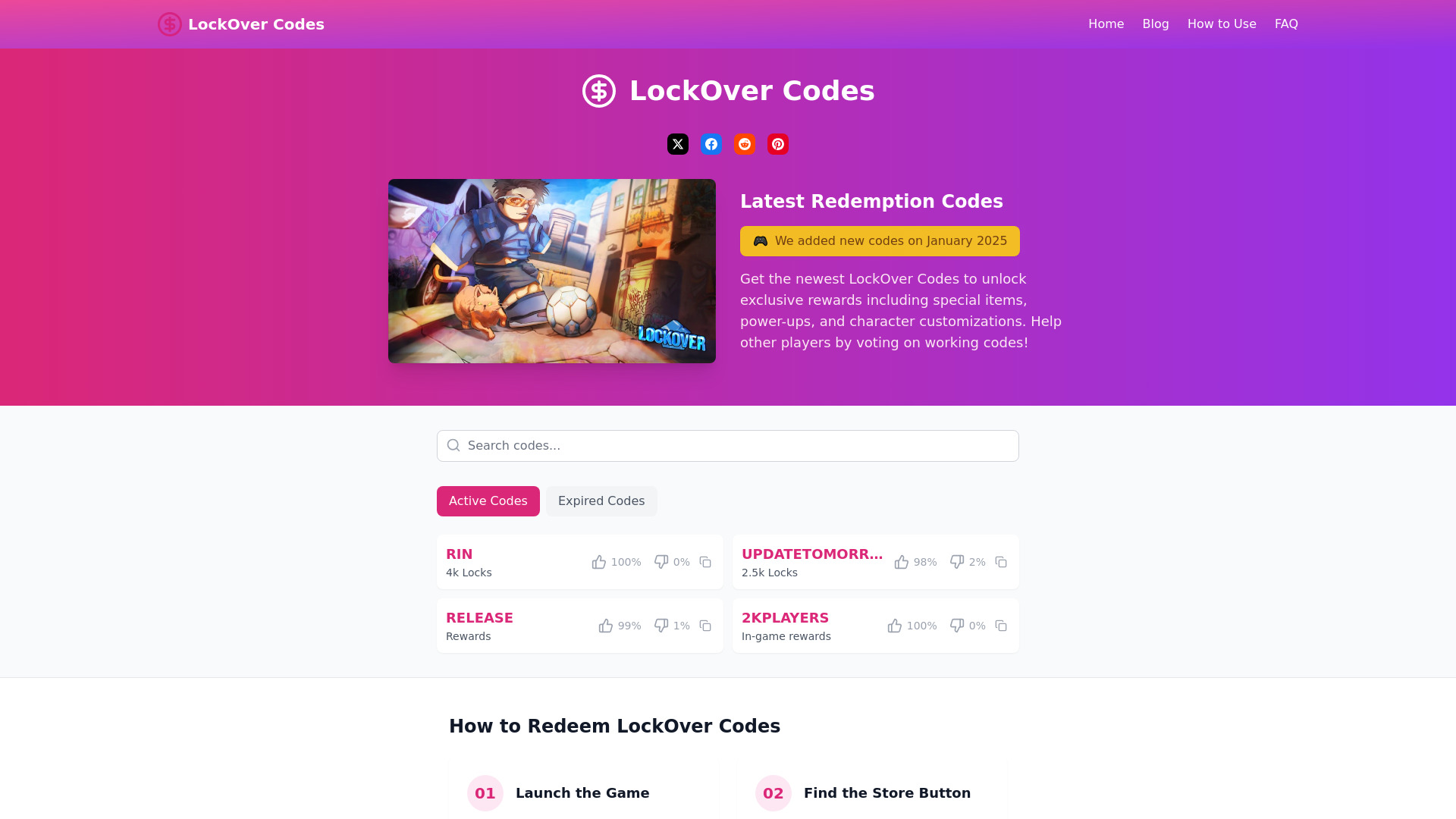 LockOver Codes logo