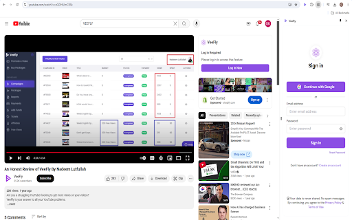 VeeFly YouTube Chrome Extension ai chrome extension logo