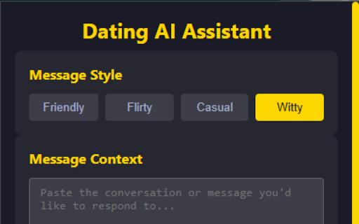 Dating AI Assistant ai chrome extension