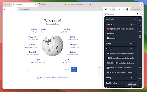 TabMagic ai chrome extension logo
