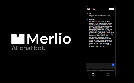 Merlio ai chrome extension logo