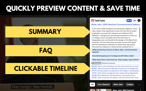 Talktube ai chrome extension