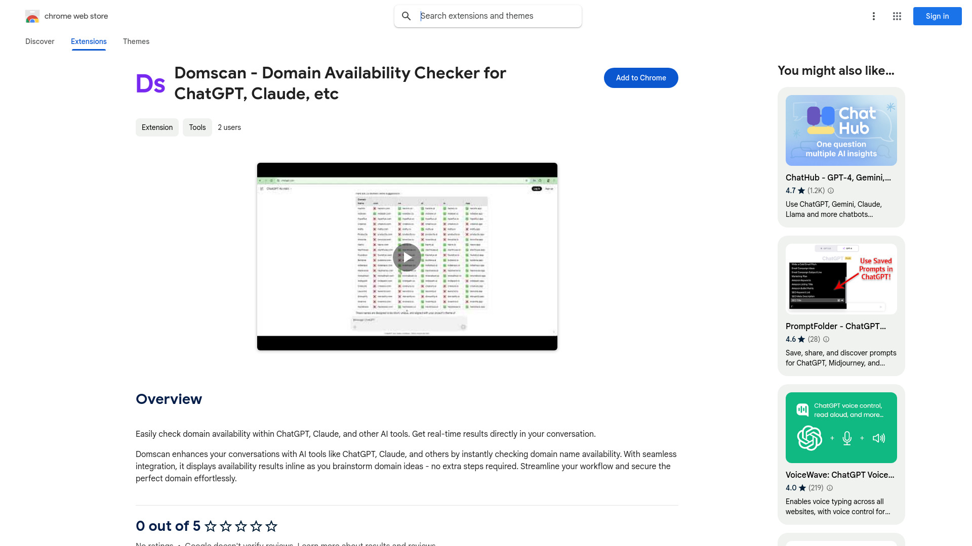 Domscan ai chrome extension logo