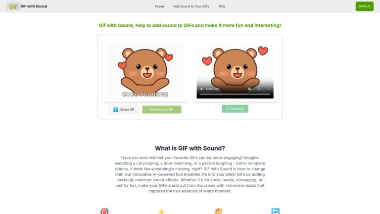 Innovative Gif With Sound AI Tool Review