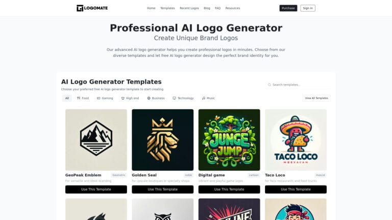 Advanced AI Logo Generator AI Tool Review