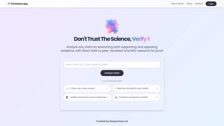 Powerful The Science App AI Tool Review