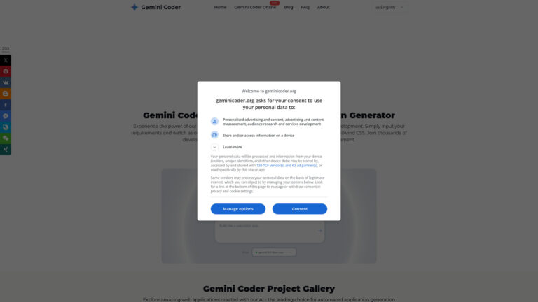 Free Gemini Coder AI Tool Review