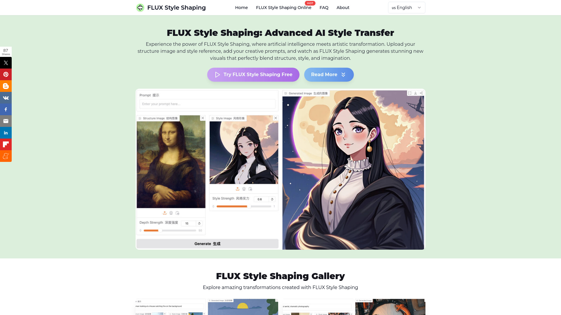 FLUX Style Shaping logo