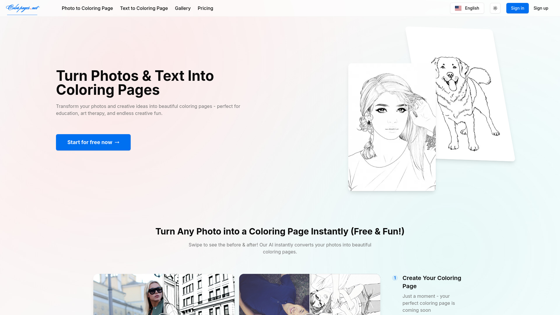 Best Coloring Pages AI logo