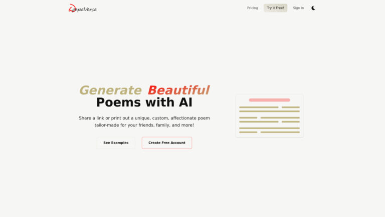 Popular Agapeverse AI Tool Review