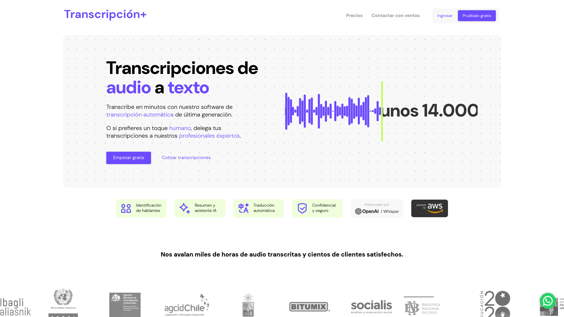 Transcripcion+ logo