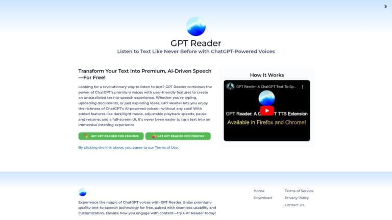 Advanced Gpt Reader AI Tool Review