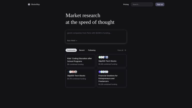 Advanced Marketmap AI Tool Review