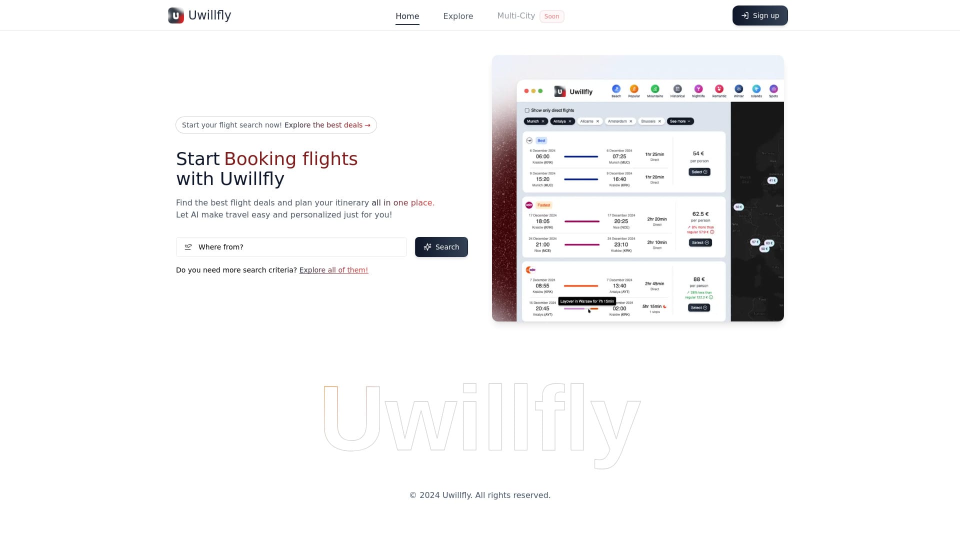 Uwillfly logo