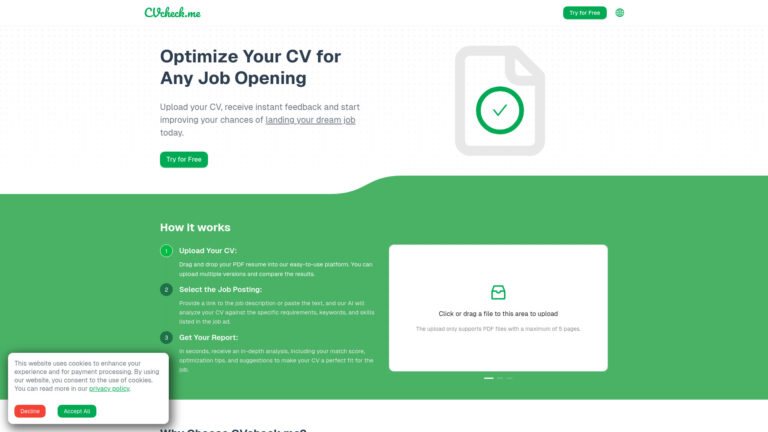 Trending Cvcheck.me AI Tool Review