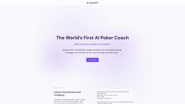 Popular Pokergpt AI Tool Review