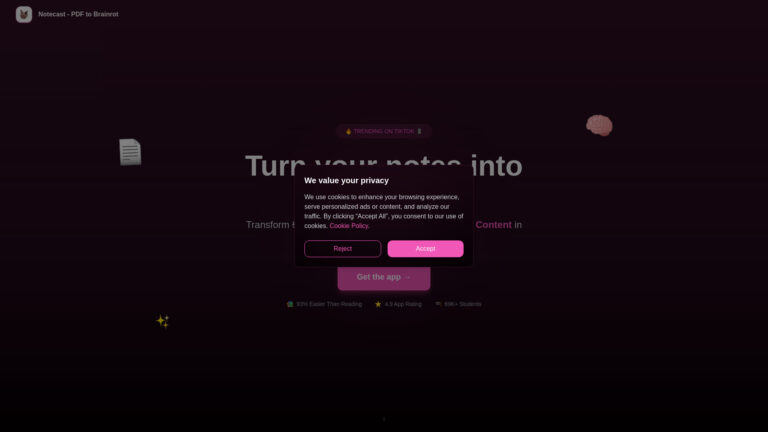 Trending Notescast AI Tool Review