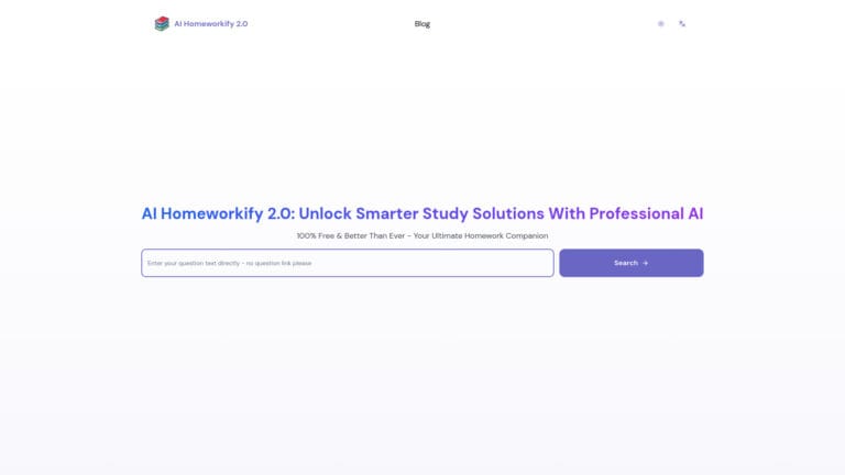 Best AI Homeworkify AI Tool Review
