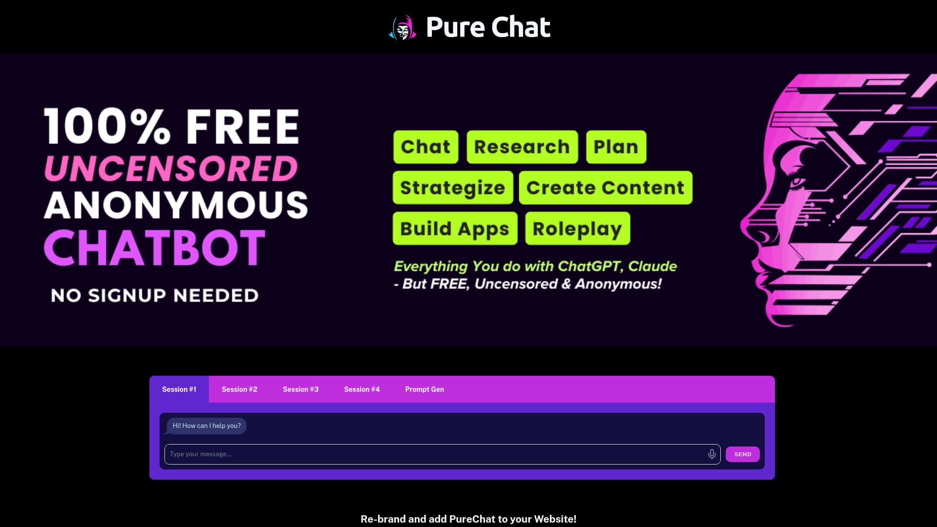 PureChat logo