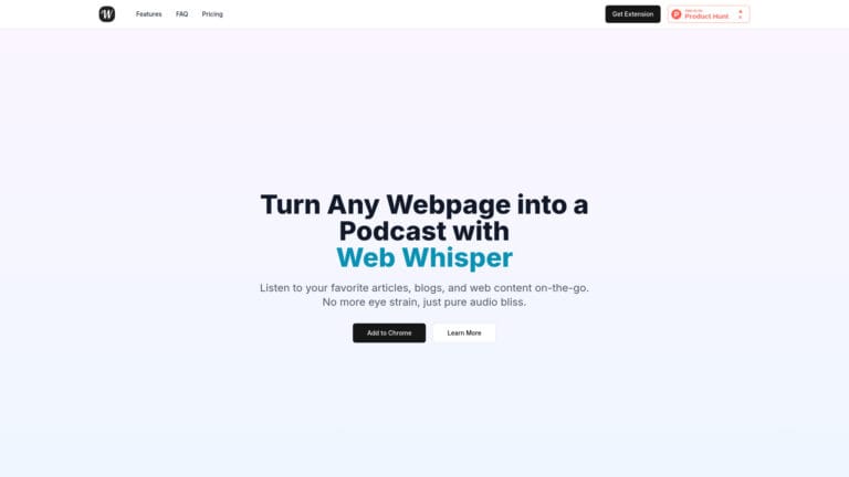 Innovative Web Whisper AI Tool Review