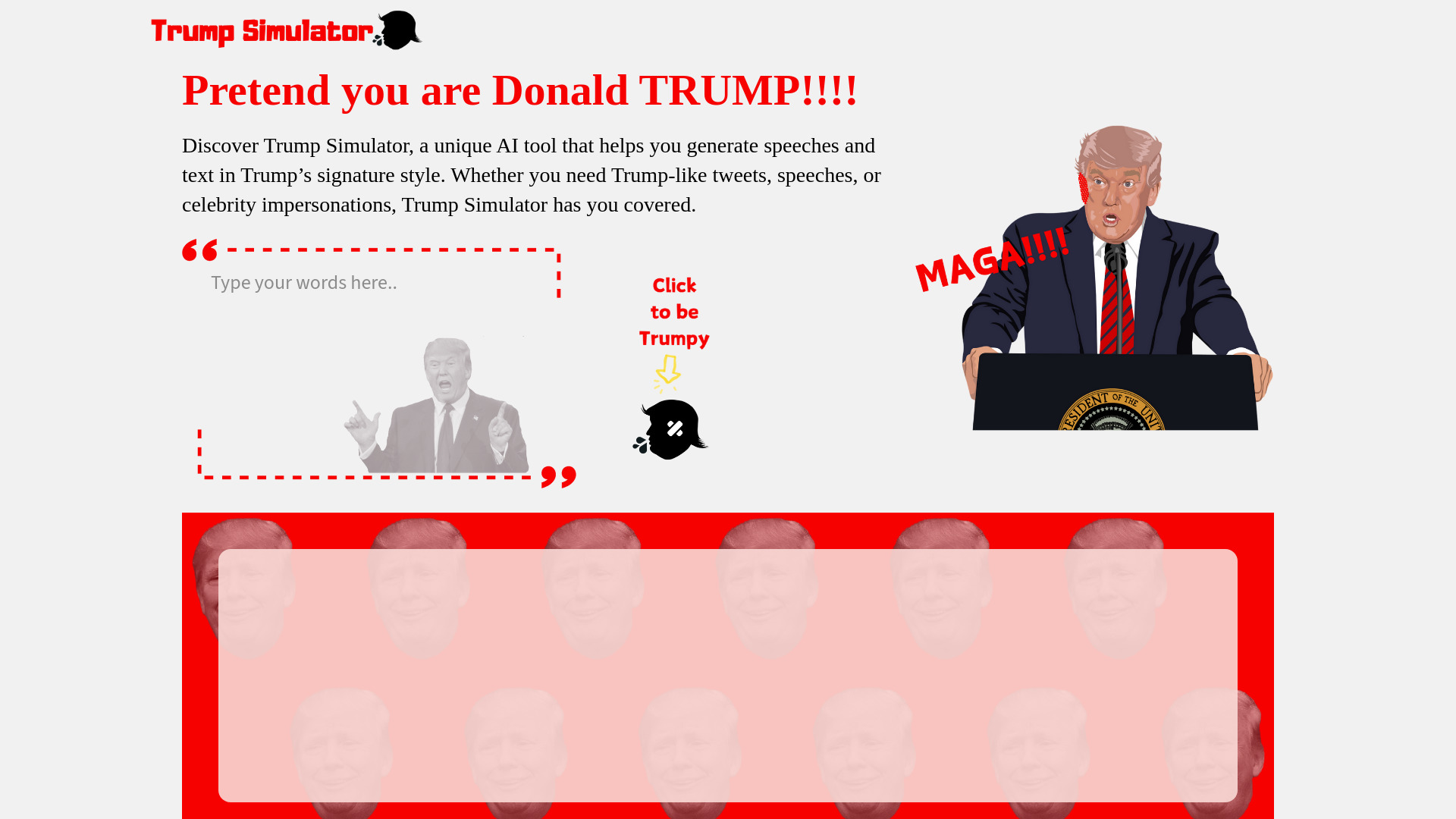 Trump Simulator logo
