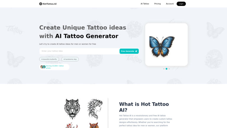 Powerful Hot Tattoo AI AI Tool Review