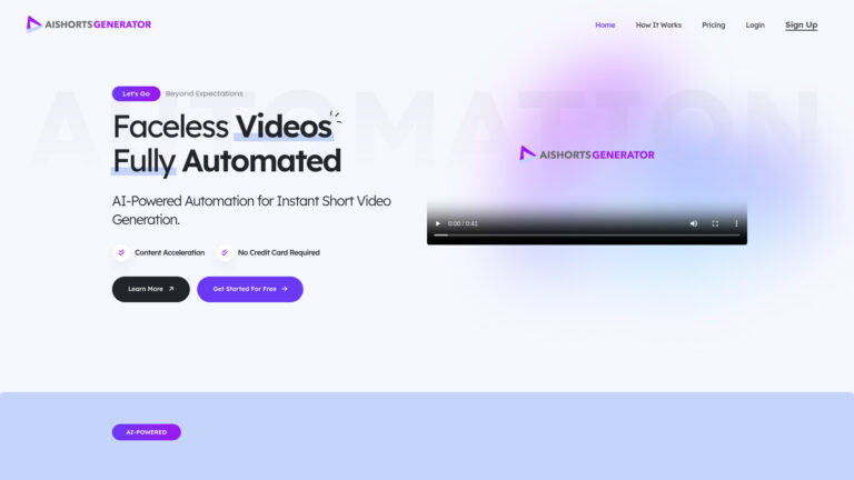 New AI Shorts Generator AI Tool Review