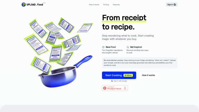 Free Upload.food AI Tool Review