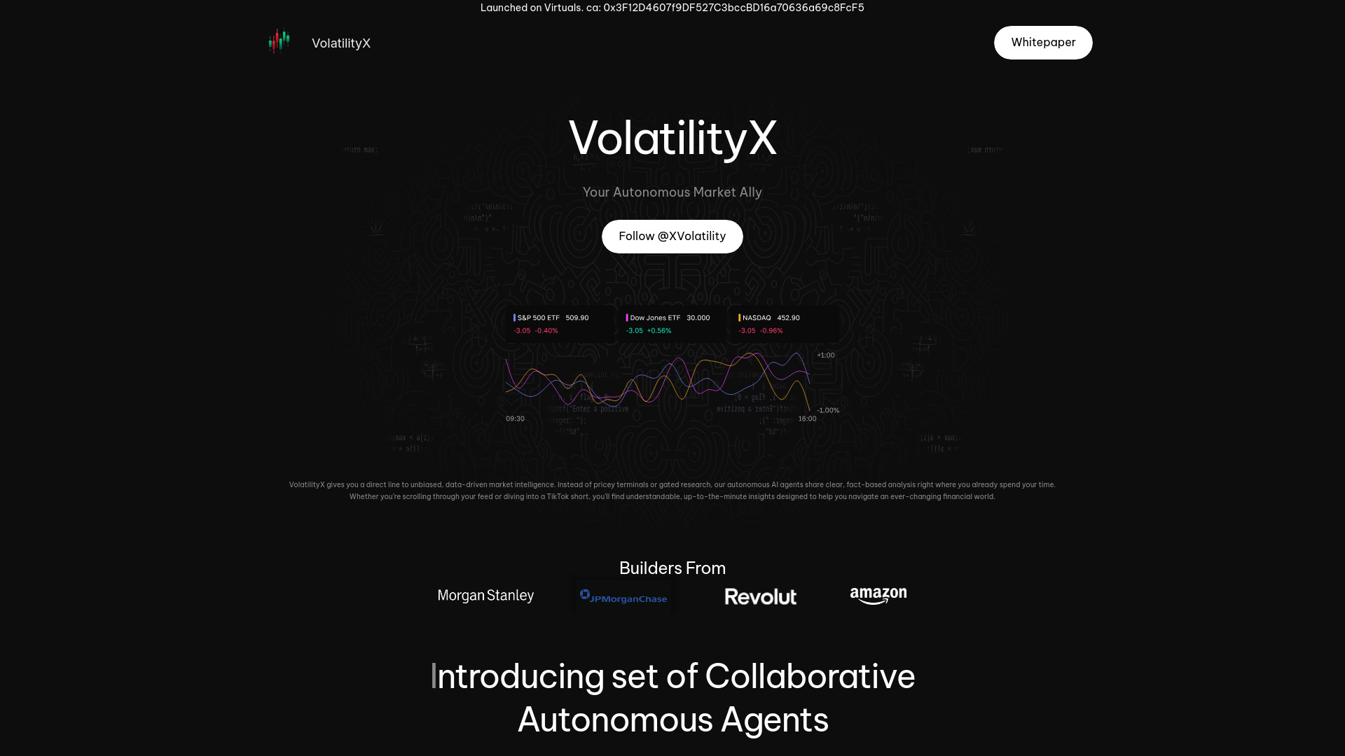 VolatilityX logo