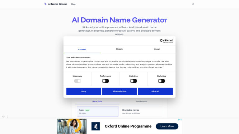 Powerful AI Name Genius AI Tool Review
