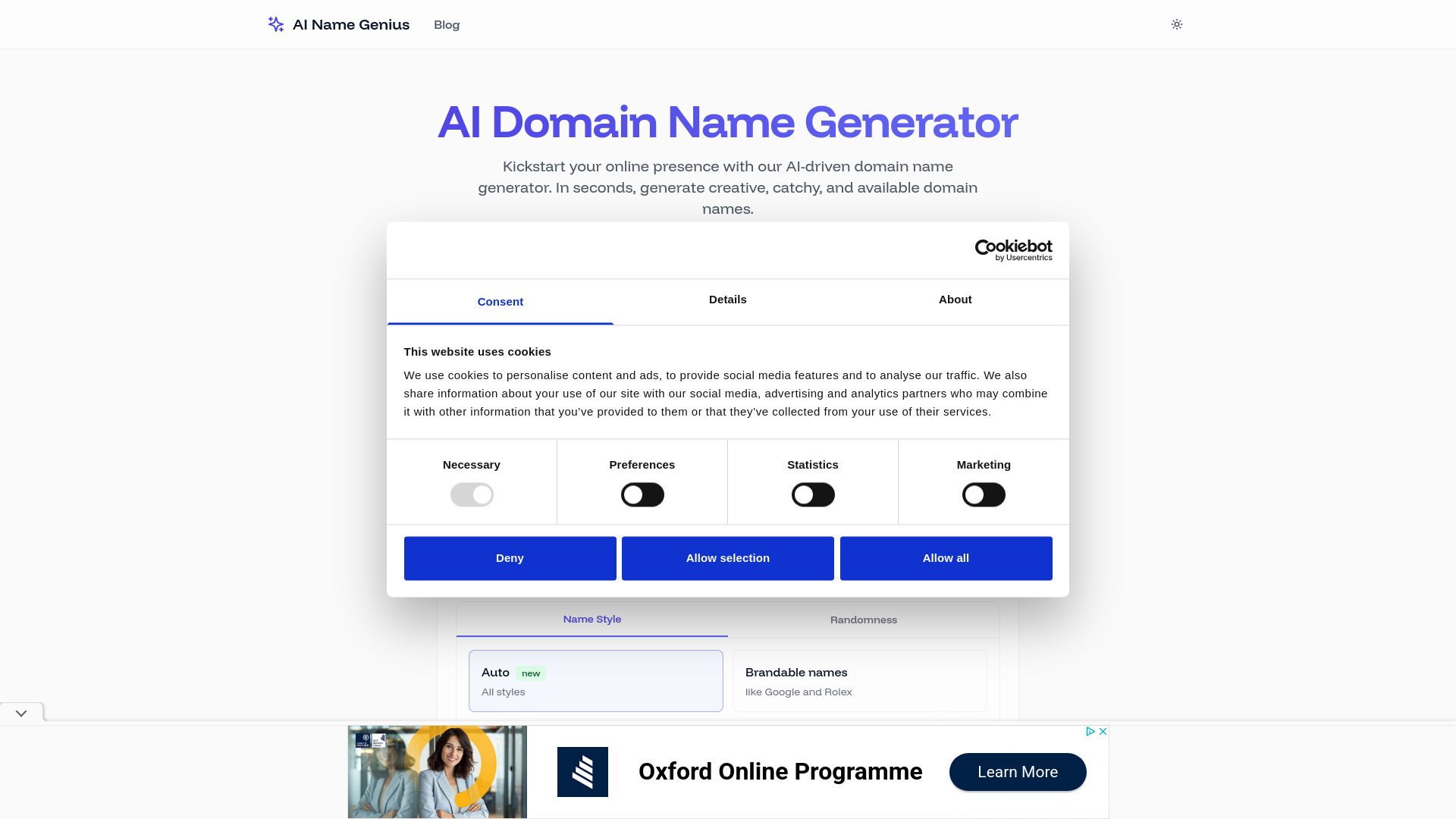 AI Name Genius logo