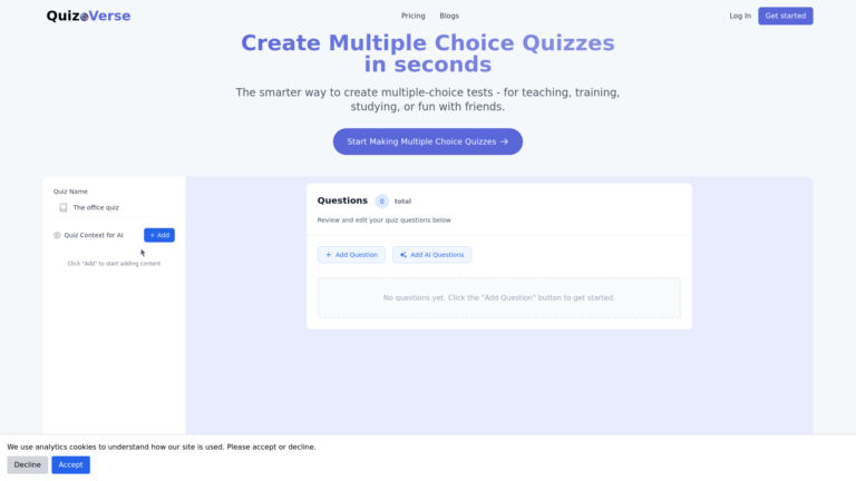 Best Quizoverse AI Tool Review