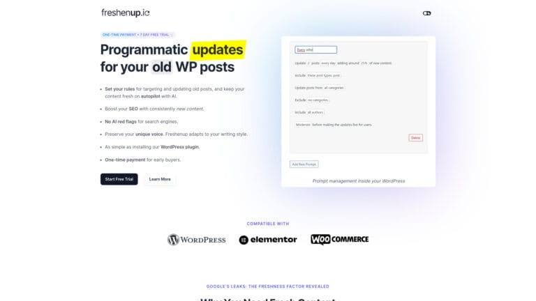 New Freshenup.io AI Tool Review